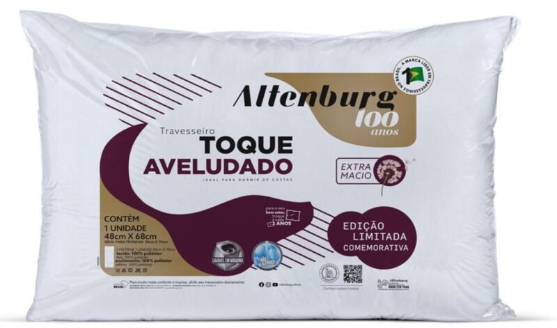 Travesseiro Altenburg Toque Aveludado